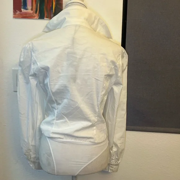 Fashion Nova White Ruched Bodysuit - Picture 4 of 11